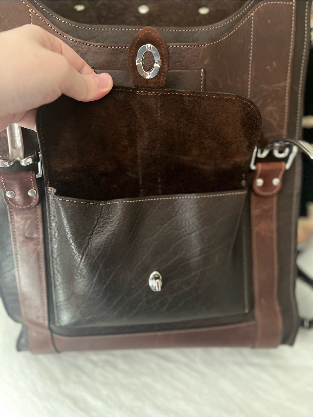 Colonel Littleton No. 9 Rover Backpack Buffalo Leather - Picture 14 of 16